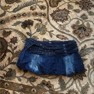 Jaded London Dark Blue Denim Mini Skirt